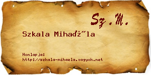 Szkala Mihaéla névjegykártya